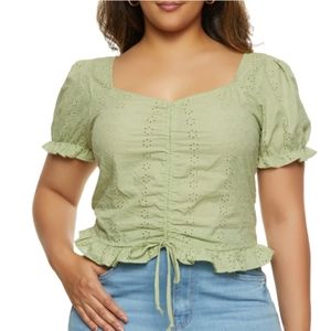 100% Cotton Peasant top